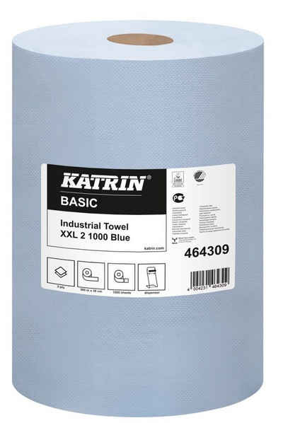KATRIN Papierhandtuch KATRIN® 464309 Putztuchrollen Basic XXL2 Blue - 2