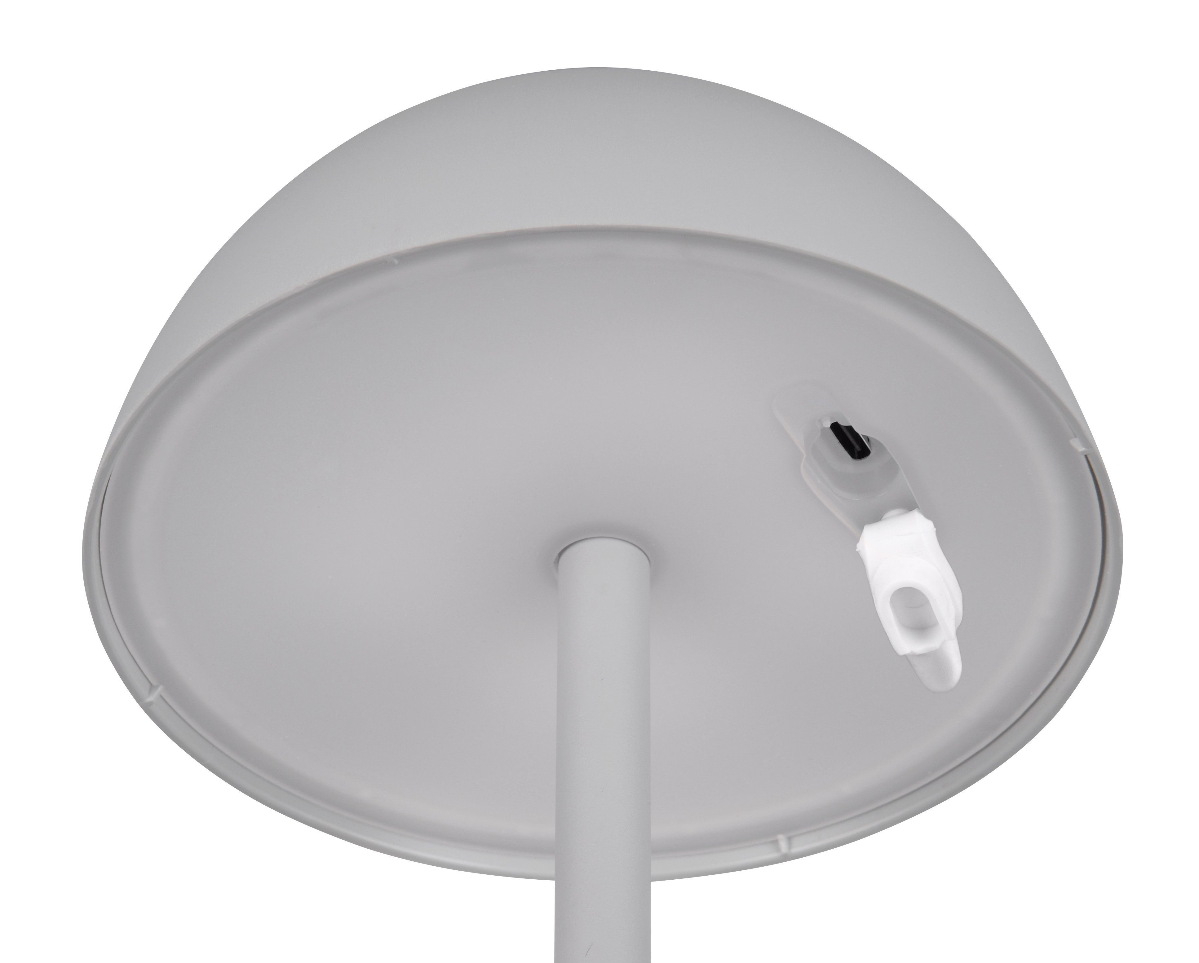 my home LED Außen-Tischleuchte Abbey Tischleuchte 2er-Set, Dimmfunktion, USB-Ladefunktion, LED fest integriert, Warmweiß, 2er Set Outdoor Akku Tischlampe Pilzdesign USB-C 4-fach Touch Dimmer