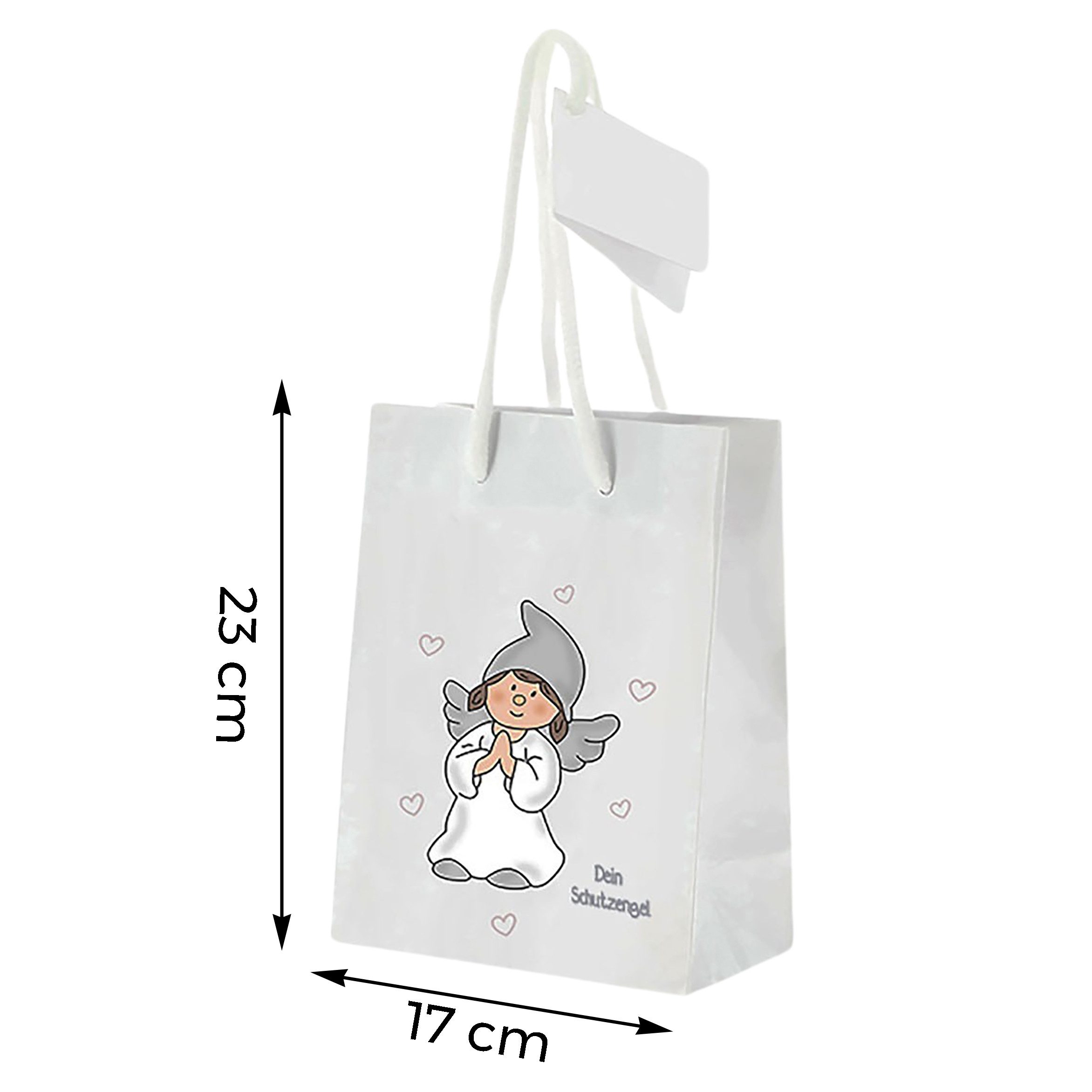 Thumbnail - Annastore Geschenkbox 12 x Geschenktüten Schutzengel Papiertüten mit Henkel Geschenktaschen