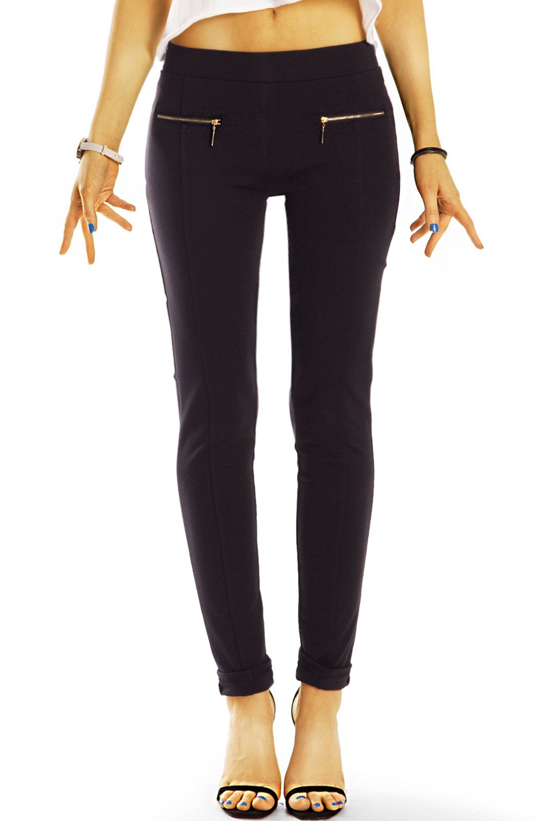 Schwarze Lassige Hose Damen