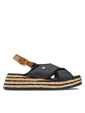 Wrangler Espadrilles Kim Tex Cross WL21635A Black/Pewter 309 Espadrille