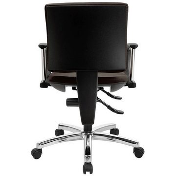 TOPSTAR Bürostuhl 1 Stuhl Bürostuhl Pro 30 chrom - dunkelbraun
