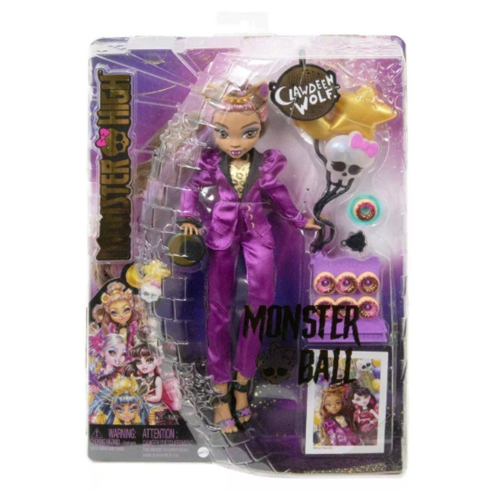 Mattel® Anziehpuppe Monster High Clawdeen Monster Ball Modepuppe Wolf