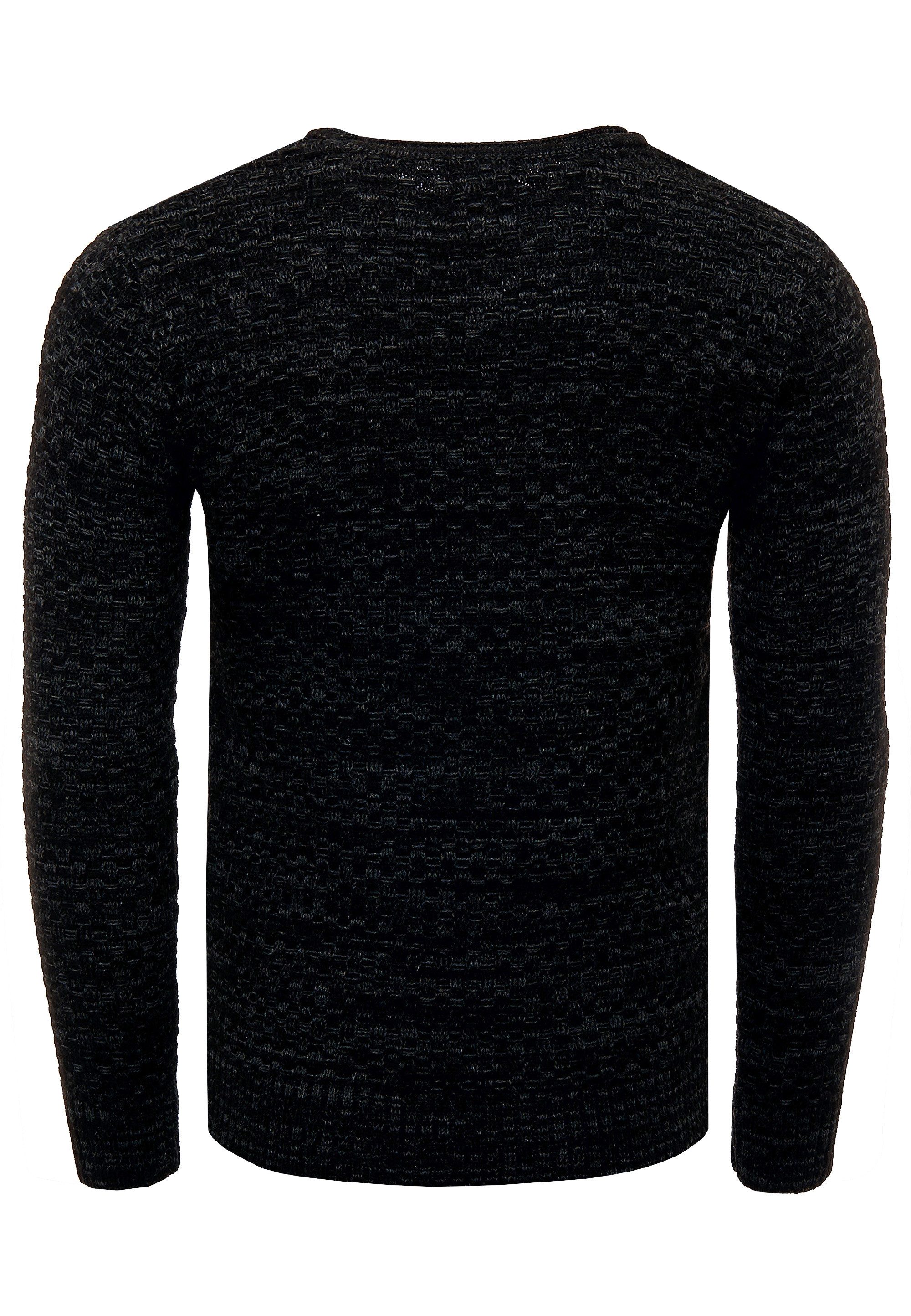 Rusty Neal Strickpullover im melierten Design