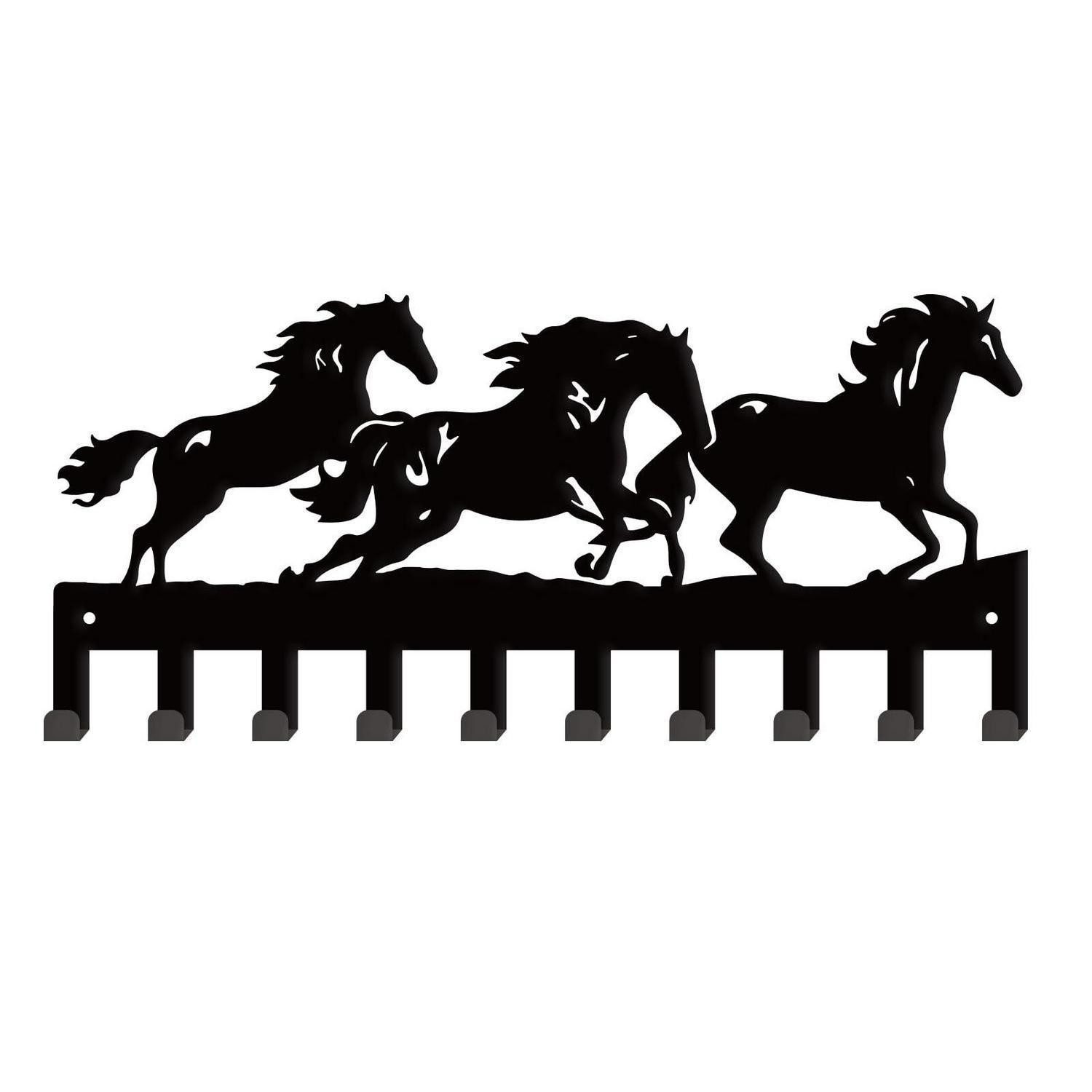 LuxusKollektion Schlüsselbrett Schlüsselhalter Pferd 10 Haken, (1 St)