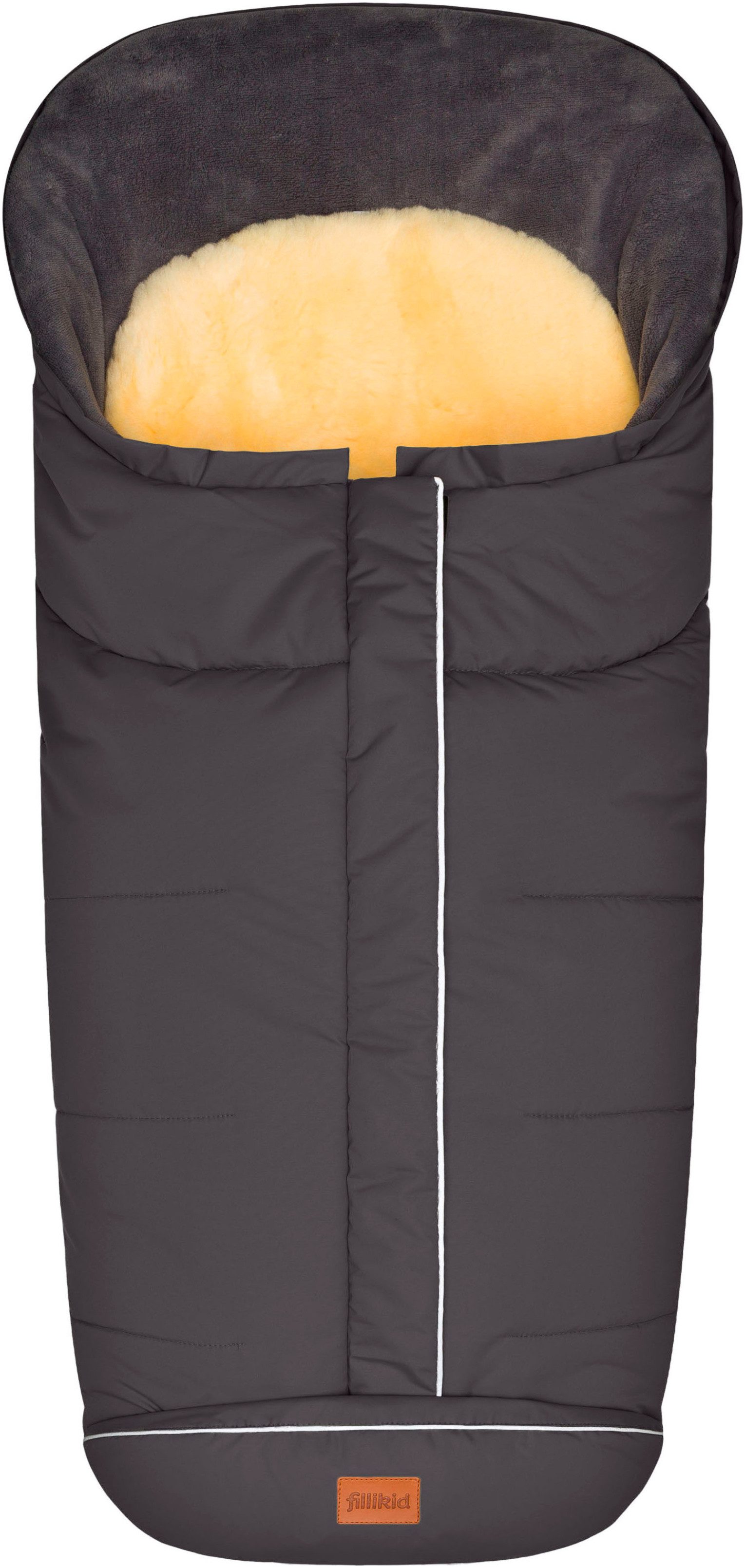 Fillikid Fußsack Nanga Lammfell, Winterfußsack, mit herausnehmbarer Lammfellauflage