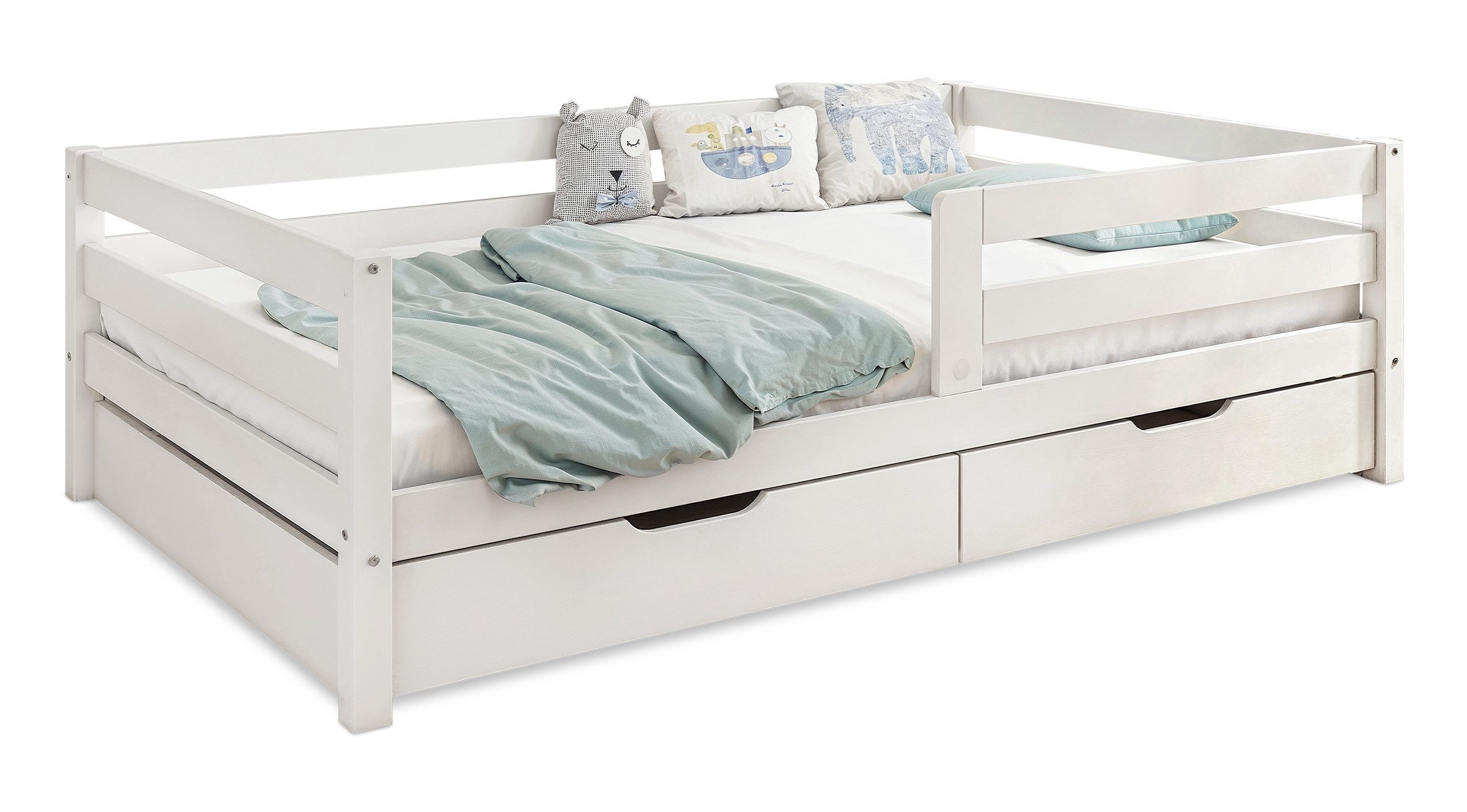 Ehrenkind Kinderbett Sona aus massivem Kiefernholz mit Rausfallschutz (Juge günstig online kaufen