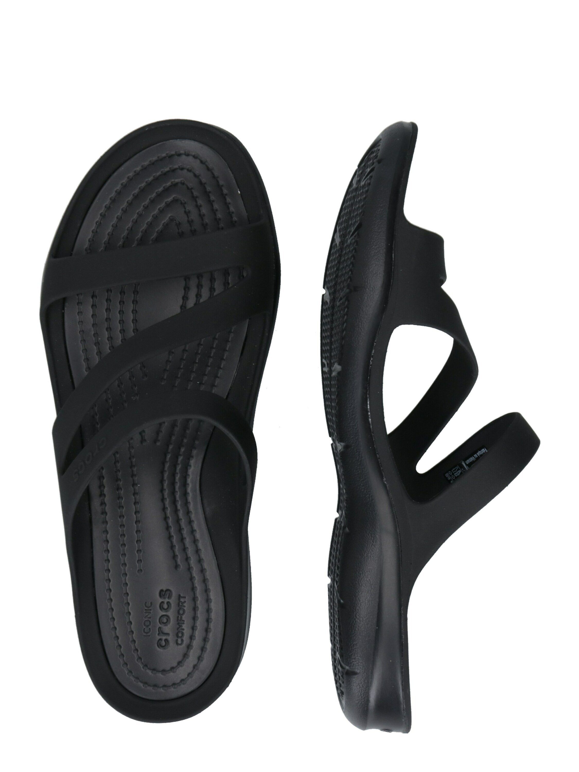 Crocs Pantolette (1-tlg) BLACK/WHITE | Badelatschen