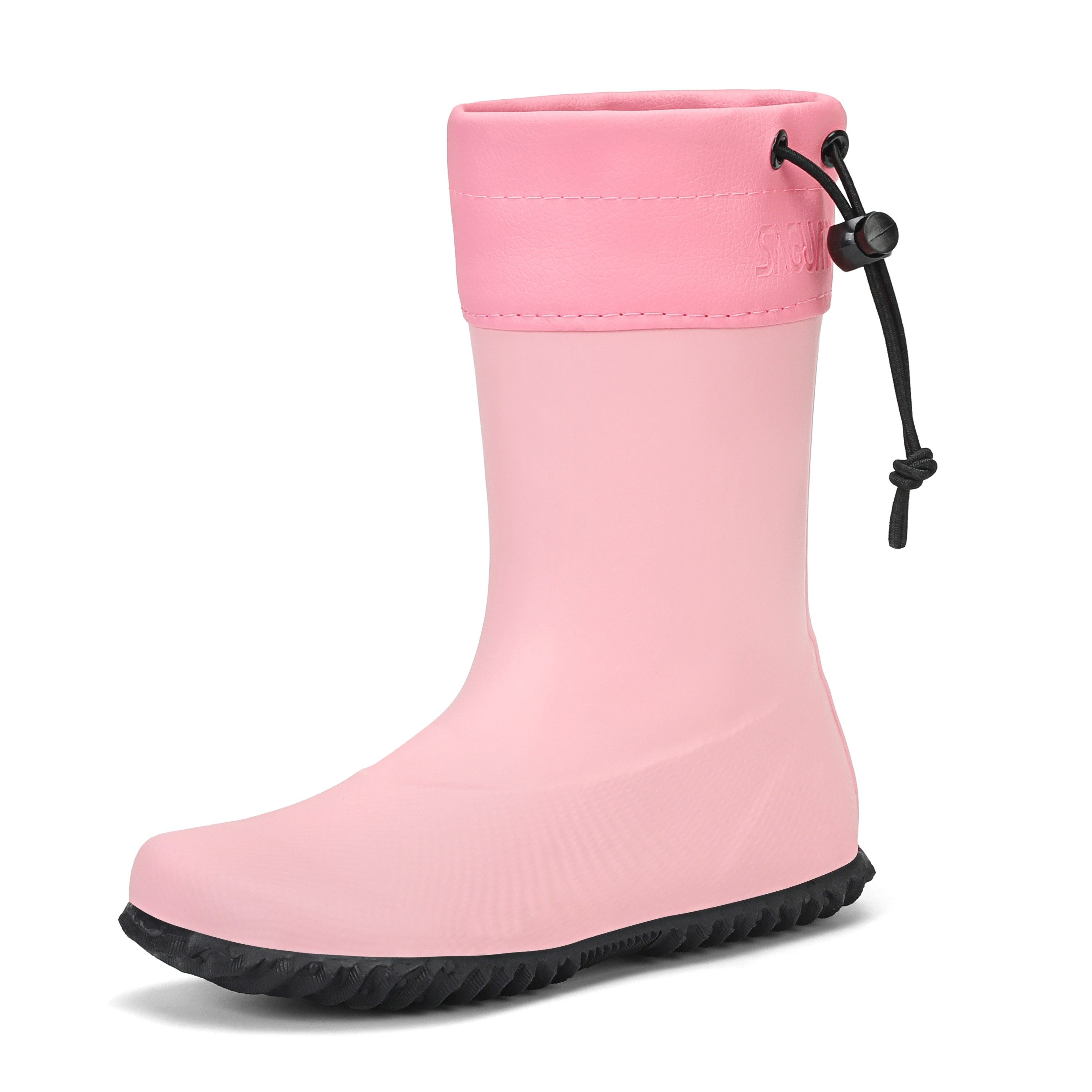 SAGUARO Barfußschuhe (Festival) Barfuß - Gummistiefel (3mm Sohlenstärke, Nullabsatz, bequem, leicht, leicht-gefüttert, rutschfest) Winter-Stiefel wasserdicht Regenschuhe Regen-Stiefel Schuhkragen vegan