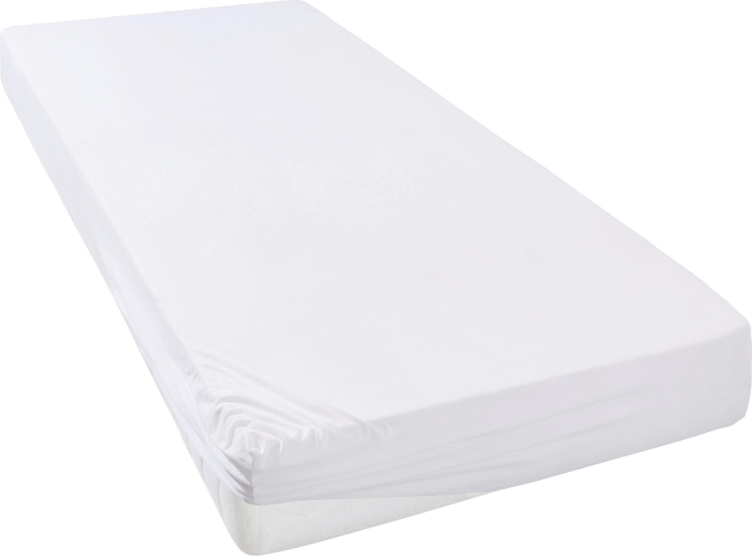 OTTO home Spannbettlaken SOUCY aus Baumwolle mit Elasthan, 160 g/m², Jersey-Elasthan, Gummizug: rundum, (1 Stück), Premium Bettlaken für Matratzen bis 30 cm Höhe, optimale Passform