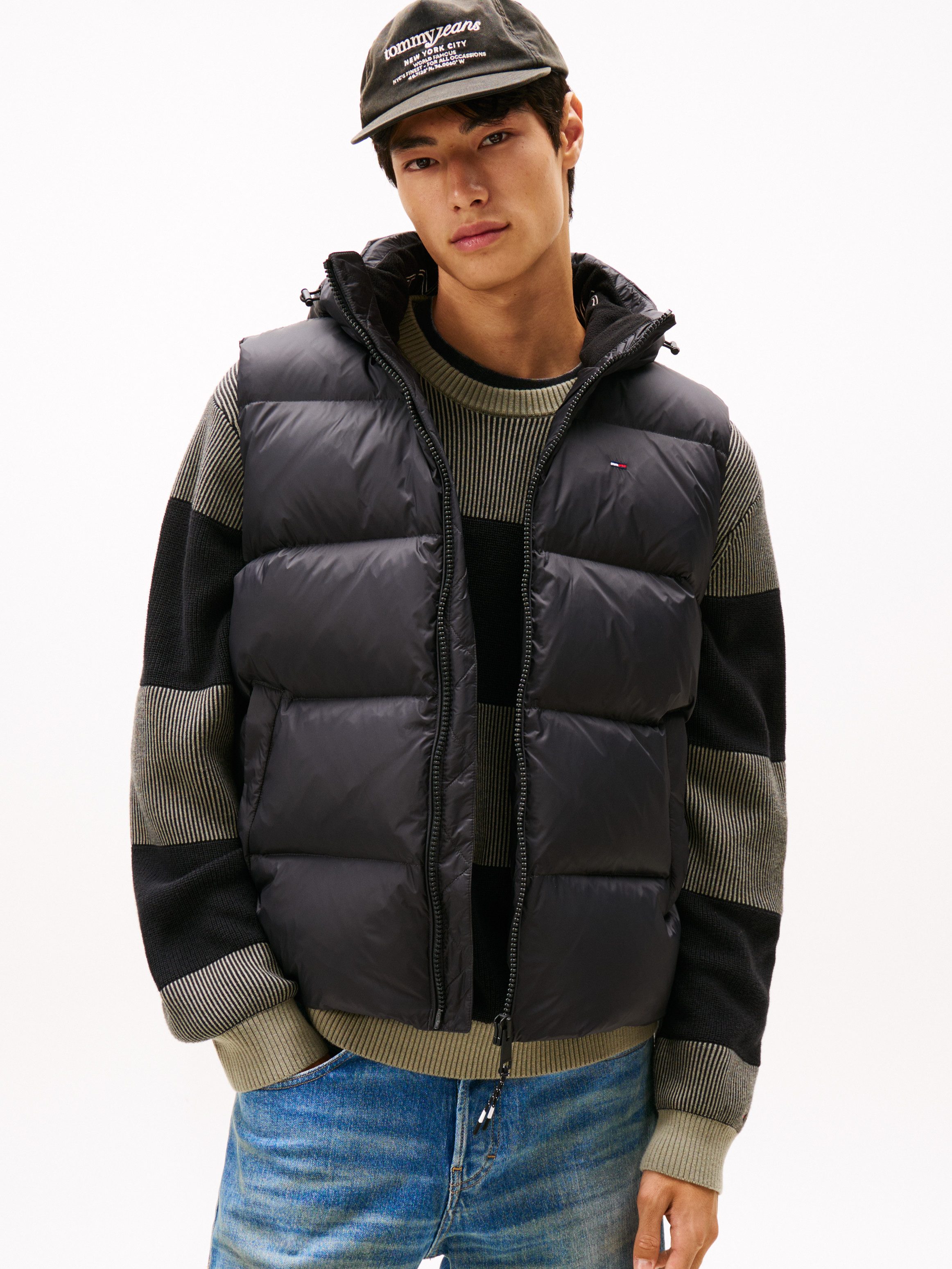 Tommy Jeans Steppweste TJM ESSENTIAL DOWN VEST EXT abnehmbare Kapuze mit Ko günstig online kaufen