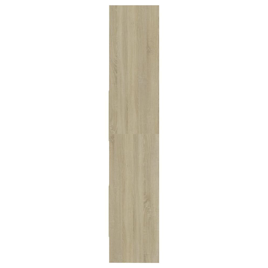 furnicato Bücherregal Sonoma-Eiche 60x35x180 Holzwerkstoff cm