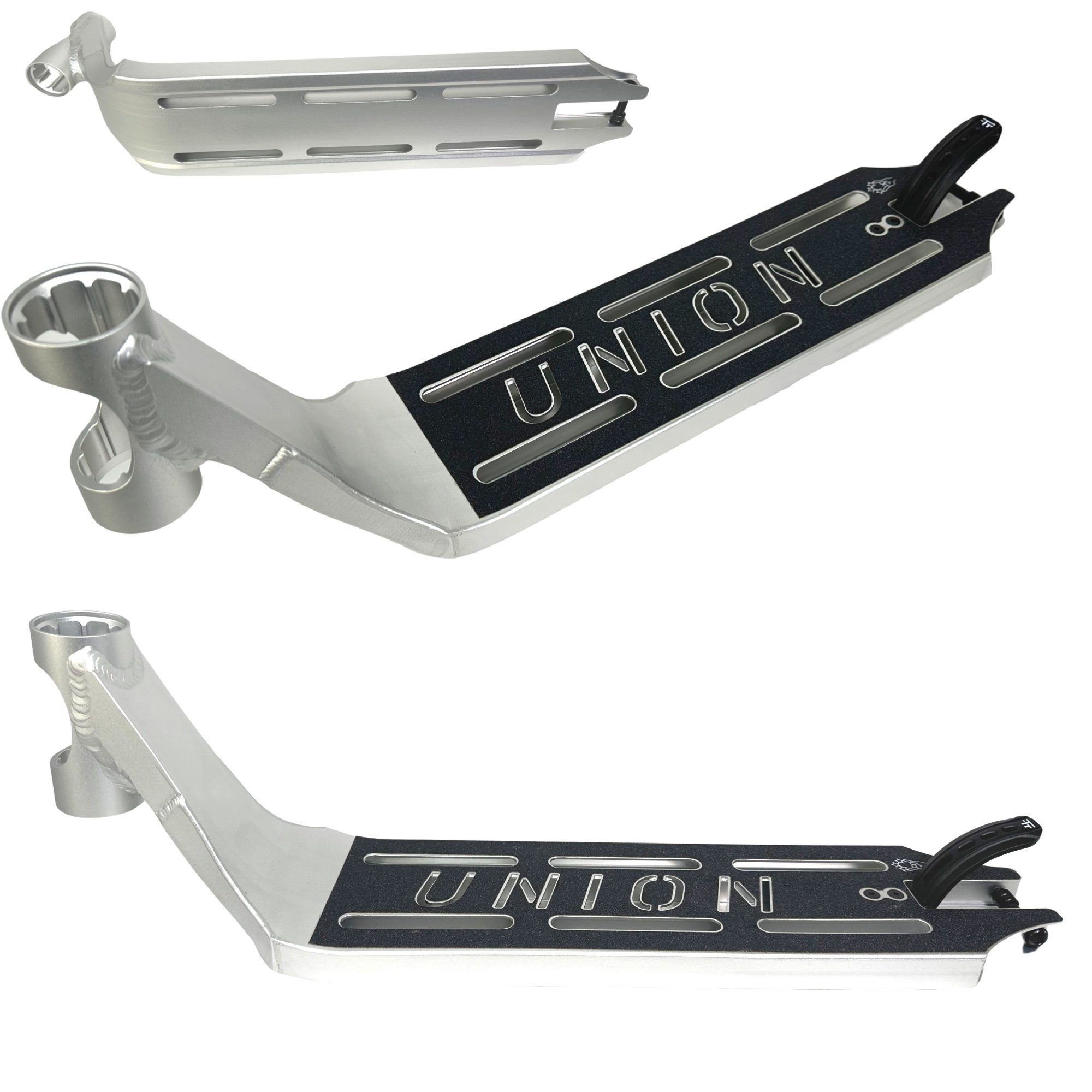 Union Stuntscooter Union Unique Pro Stunt-Scooter Deck Silber