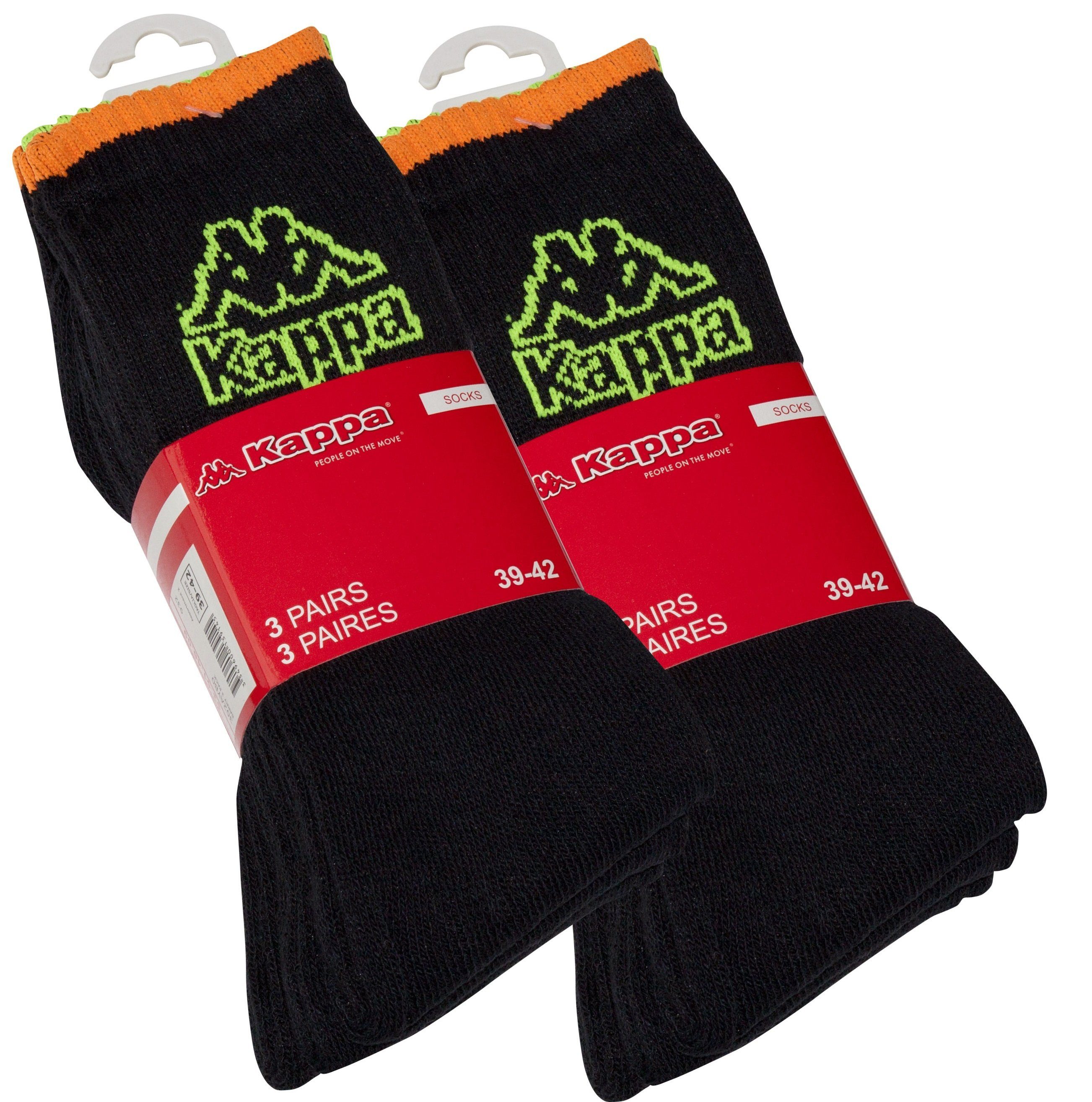 Kappa Tennissocken (6-Paar) mit Frottee in Gr. 39-42