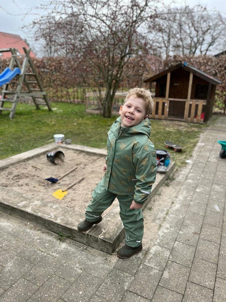 Little Tiger® Regen- und Matschjacke Regenjacke für Kinder, mit Fleece gefüttert, winddicht, wasserdicht Kinder Matschjacke für Jungen und Mädchen