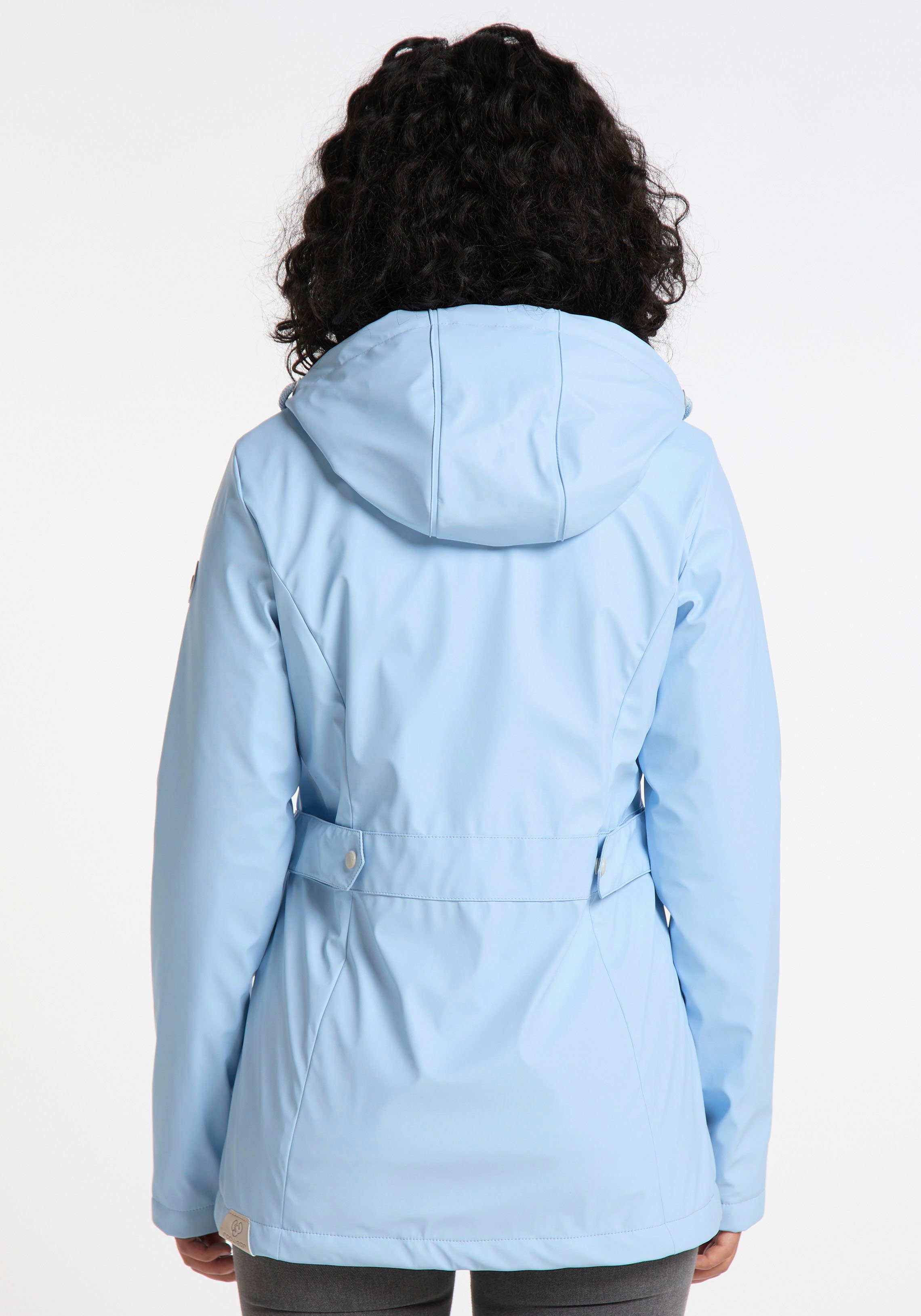 Ragwear Regenjacke MARGE Waterproof Fabric 2042 blue light