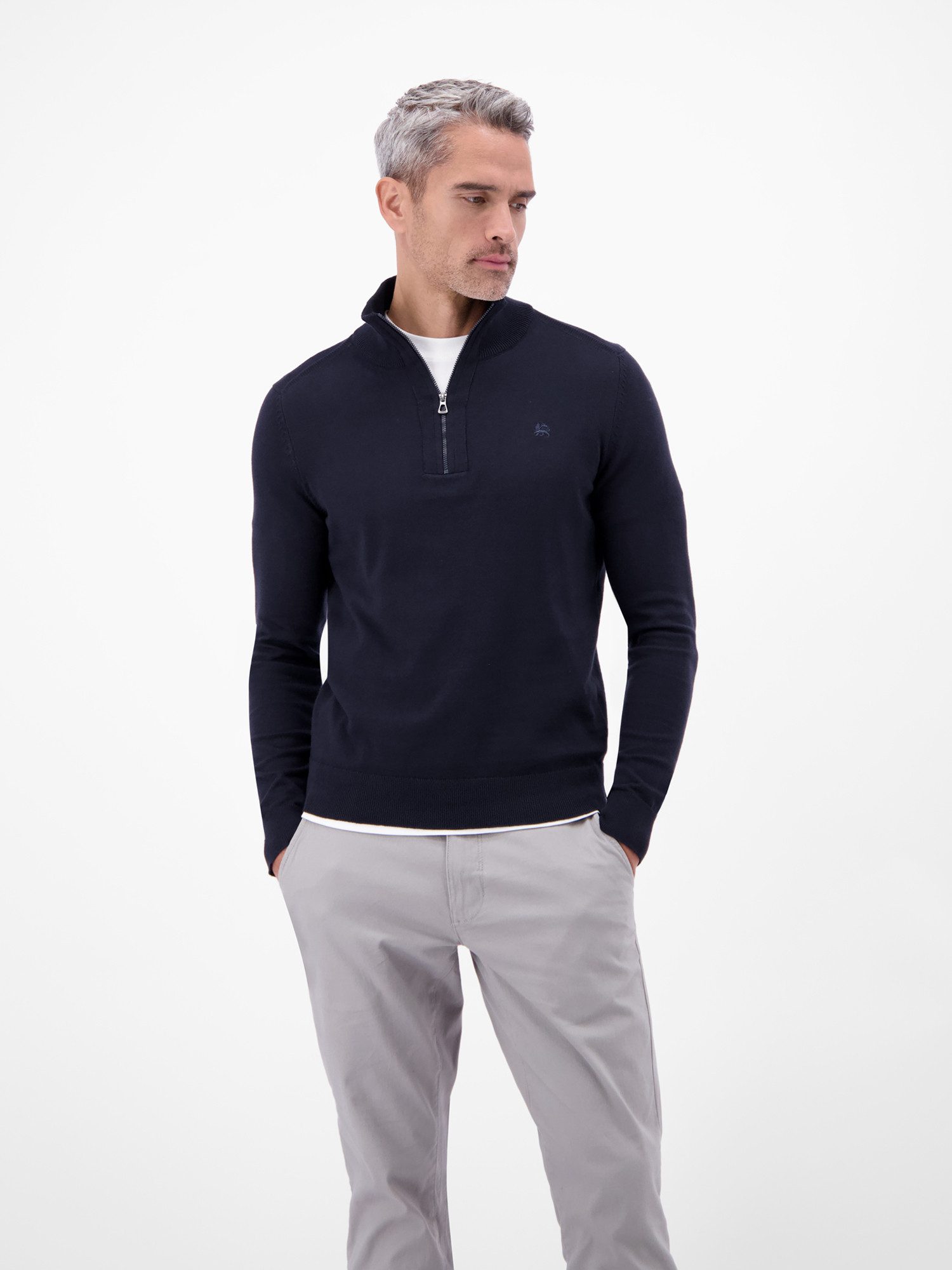 LERROS Troyer LERROS Flachstrickpullover mit Troyerkragen günstig online kaufen