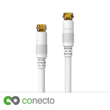 conecto conecto HQ SAT Antennenkabel - 4K UHD 1080p FULL HD HDTV 3D - (F-Steck SAT-Kabel, (50 cm)