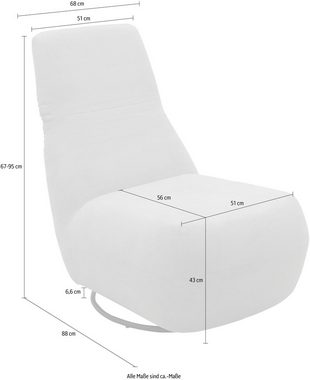andas Relaxsessel Emberson Sessel, Rückenlehne hochklappbar:, Rückenverstellung, Drehfunktion, wahlweise auch Swivel (Wipp) Funktion