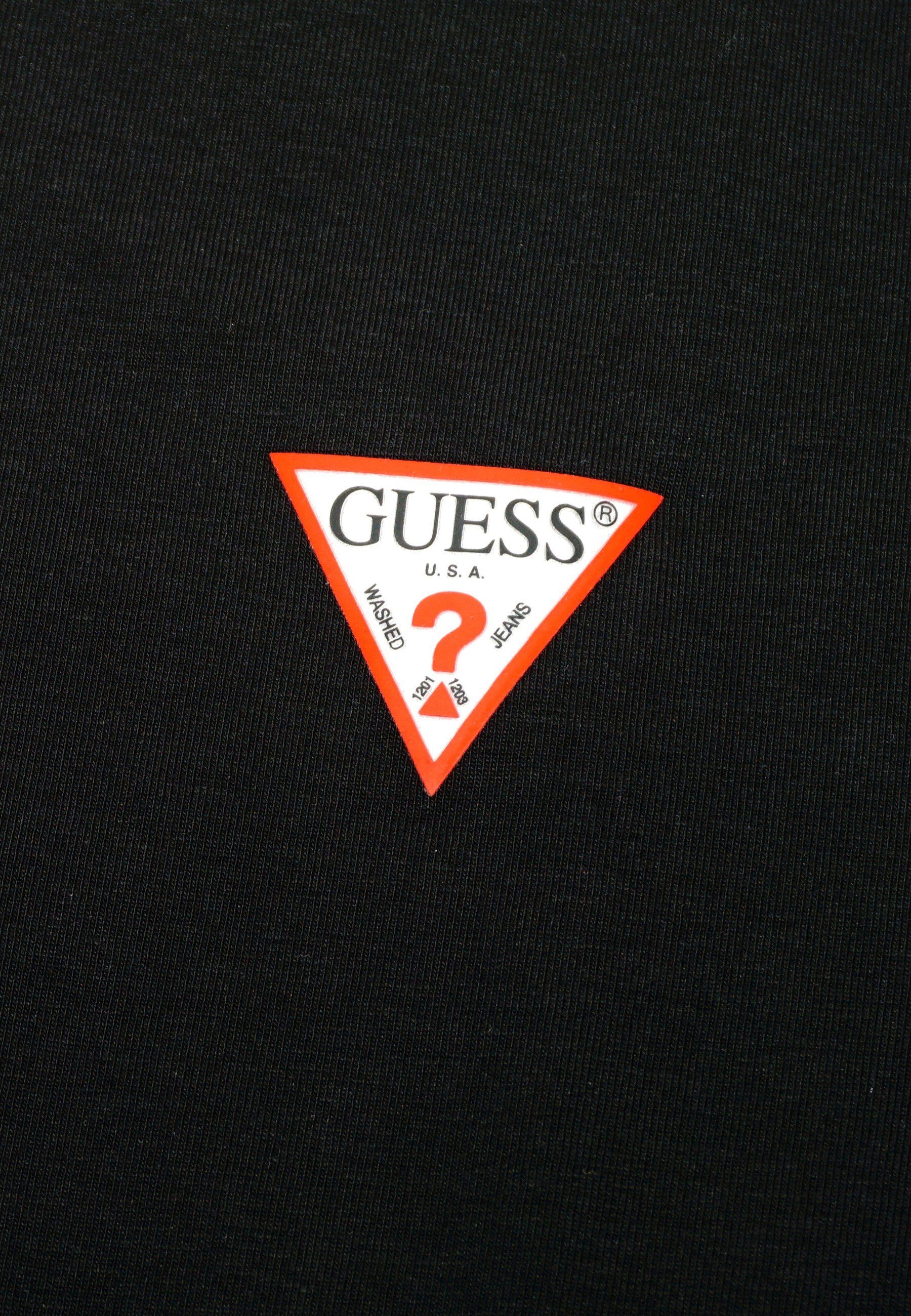 Guess T-Shirt T-Shirt SS CN Mini Triangle Kurzarmshirt (1-tlg., 1)