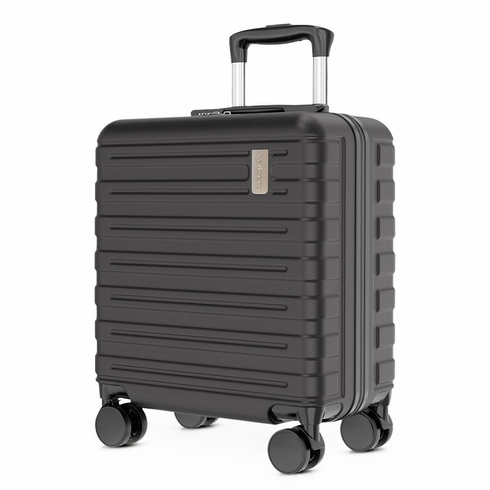VALLSERO Koffer 16/20Zoll Hartschalen-Trolley 30/40L Hartschalenkoffer ABS Material, Reisekoffer 4 Rollen, TSA-Zahlenschloss, Schwarz, rot, blau, grün
