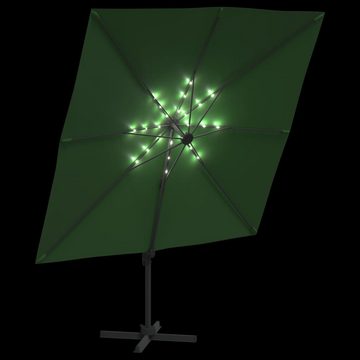 DOTMALL Sonnenschirm LED-Ampelschirm Grün 400x300 cm
