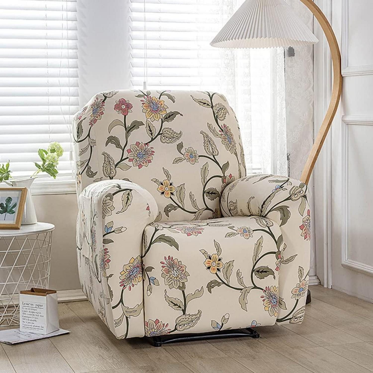 LuxusKollektion Relaxsesselhusse Sesselbezug 4er Set Fallende Blumen