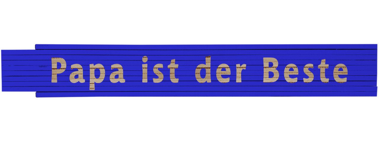 HEKA Zollstock Zollstock Papa ist der Beste 2 m blau