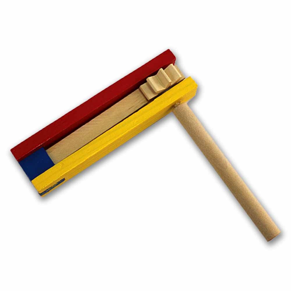 Rasehorn Zahndose Ratsche aus Holz - ca. 13 cm
