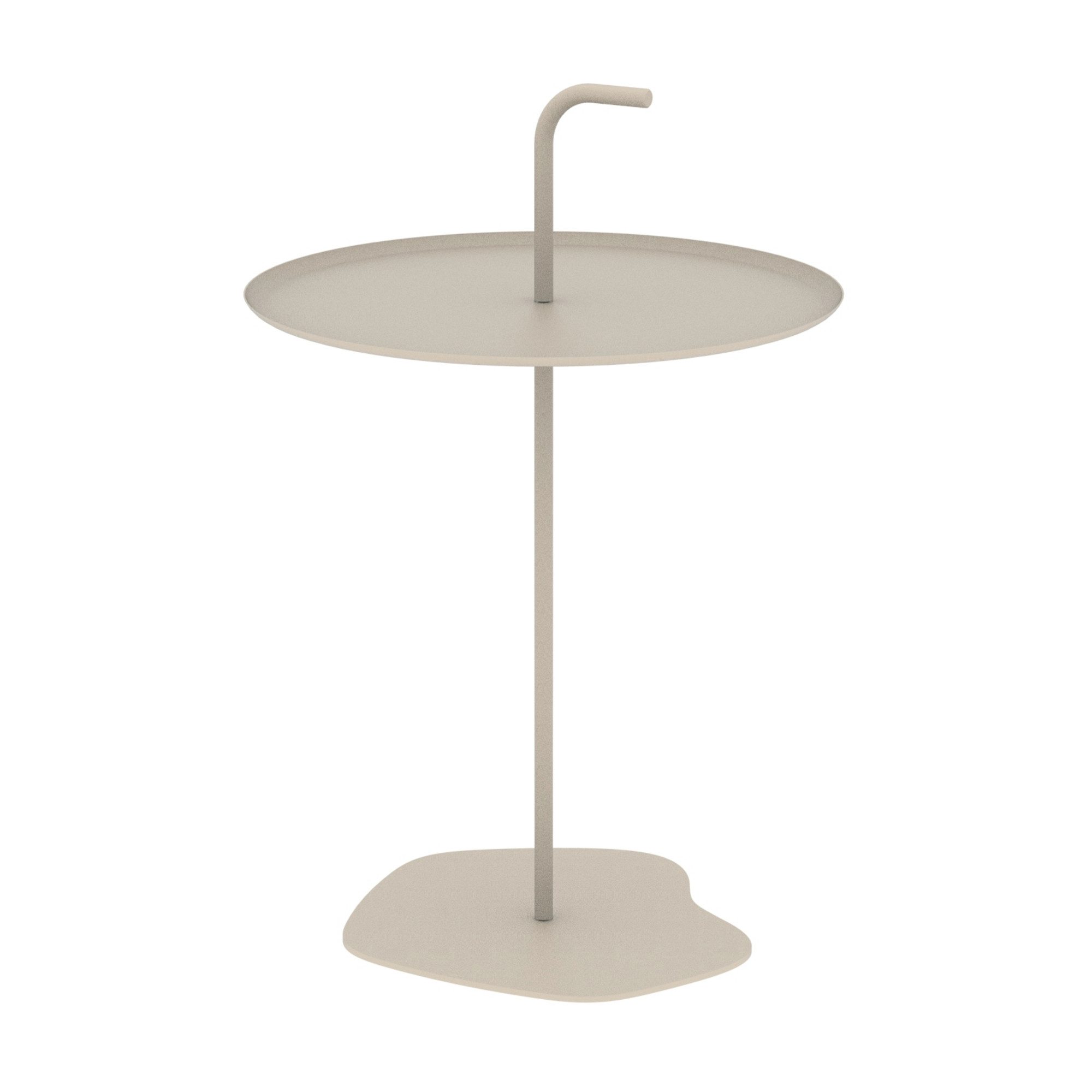 casa.pro Beistelltisch, »Calimera« Outdoor-Metalltisch 56,5 x Ø 38 cm Champagne