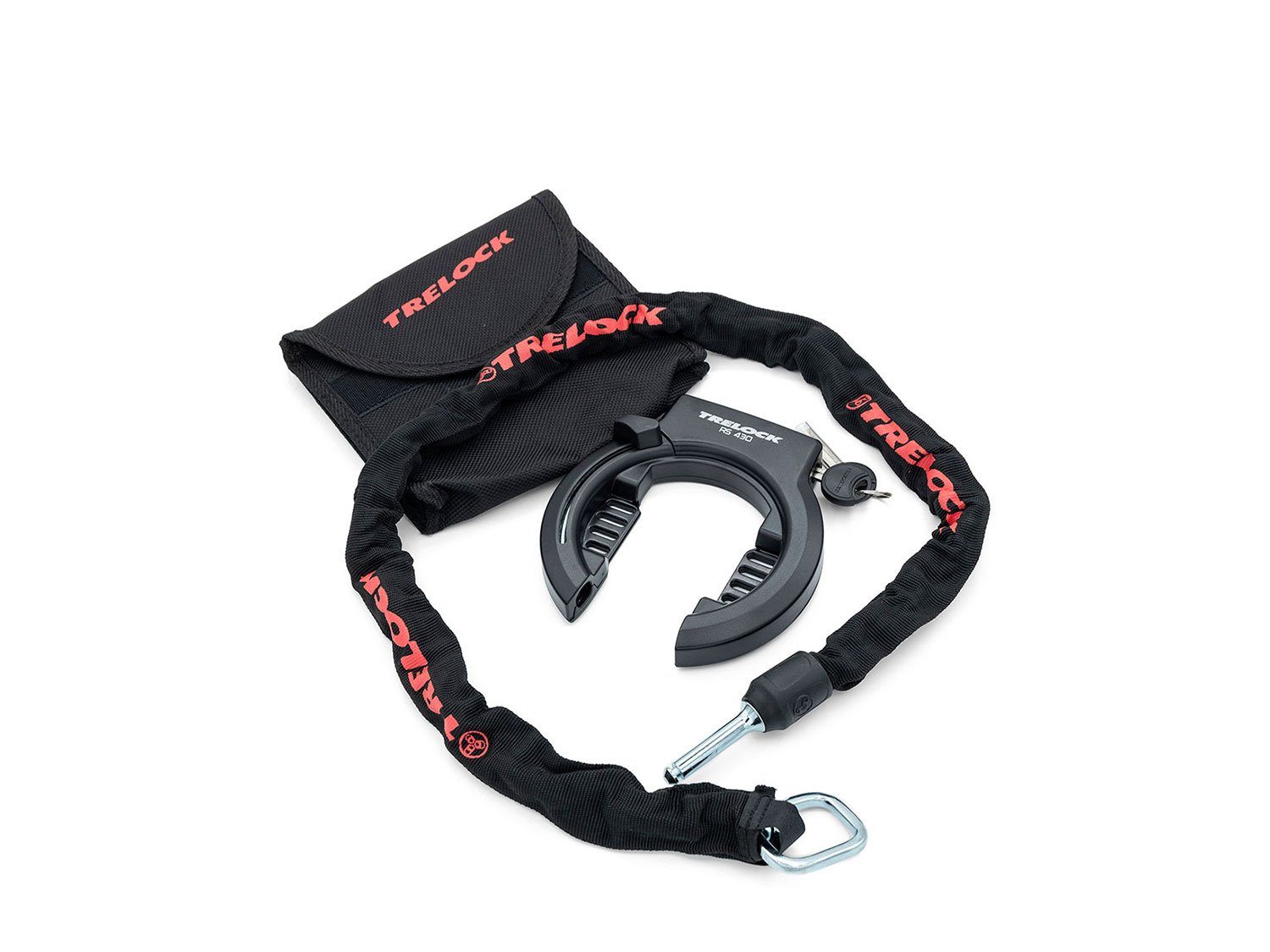 Trelock Rahmenschloss RS430AZ/ZR355/ Set, 100 cm schwarz