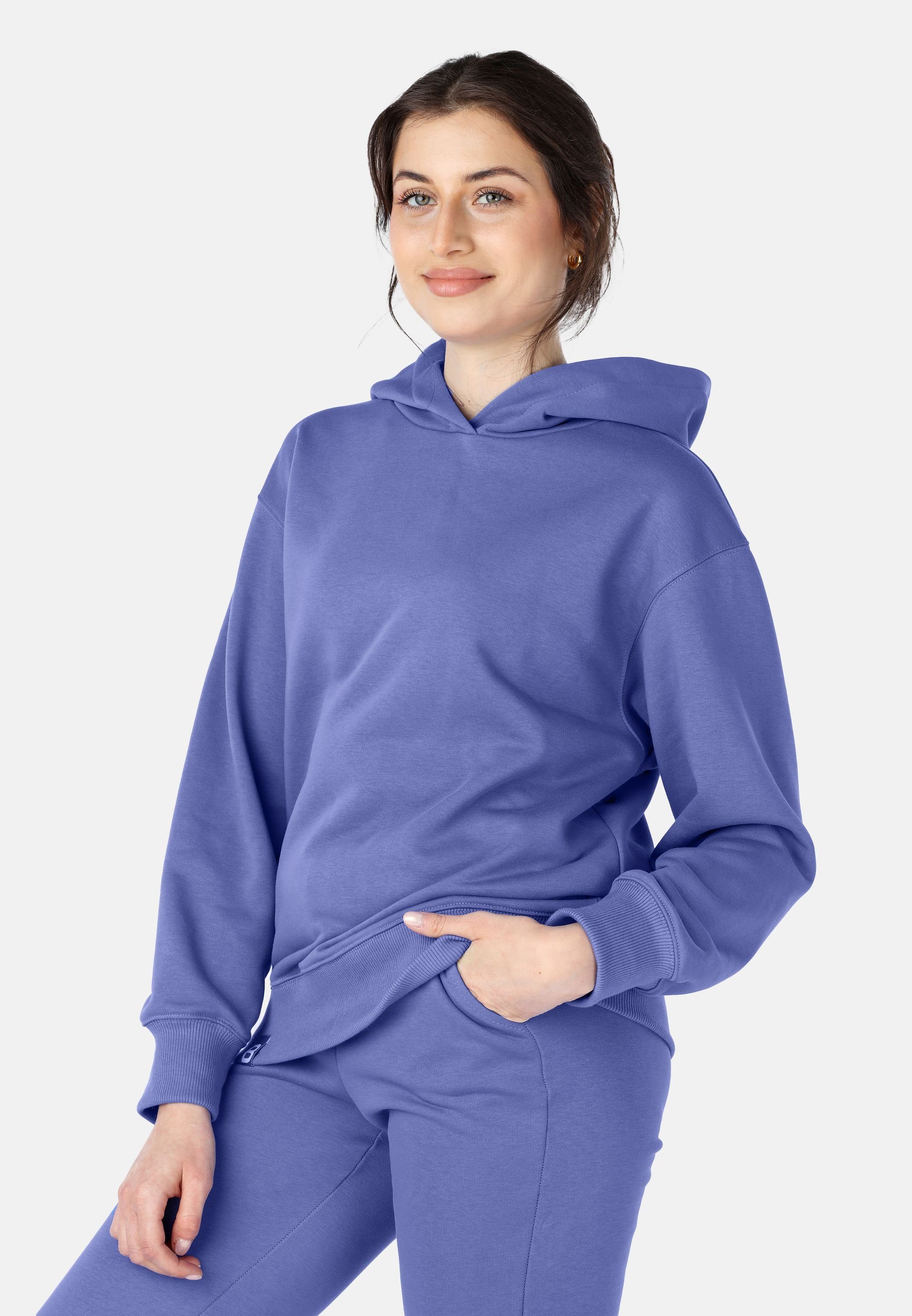 Bellivalini Kapuzensweatshirt Kapuzenpullover lang Damen Hoodie Sportanzug Oberteil Pullover BLV210