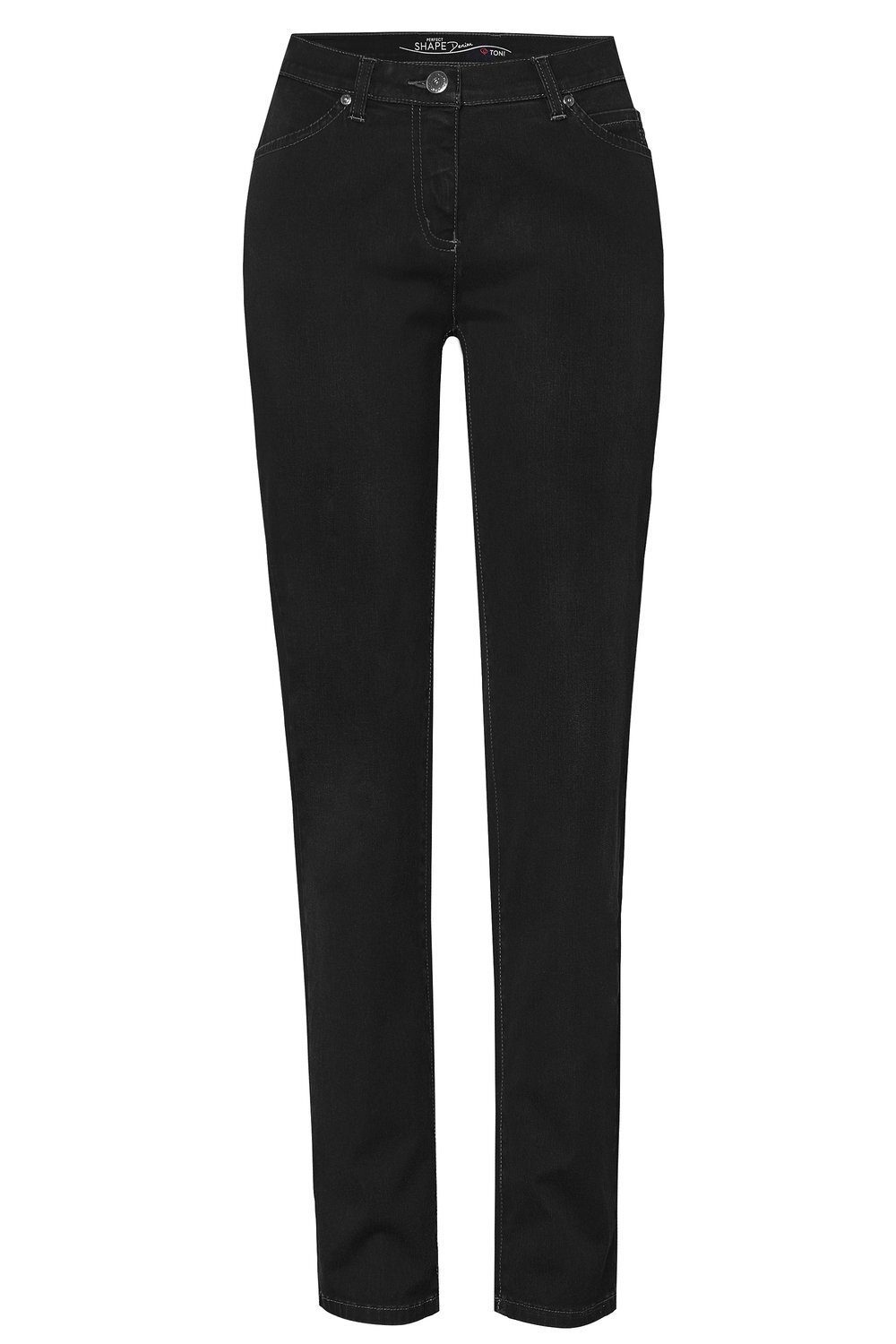 schwarz Shaping-Effekt TONI 089 an Shape Perfect - Po 5-Pocket-Jeans mit und Bauch