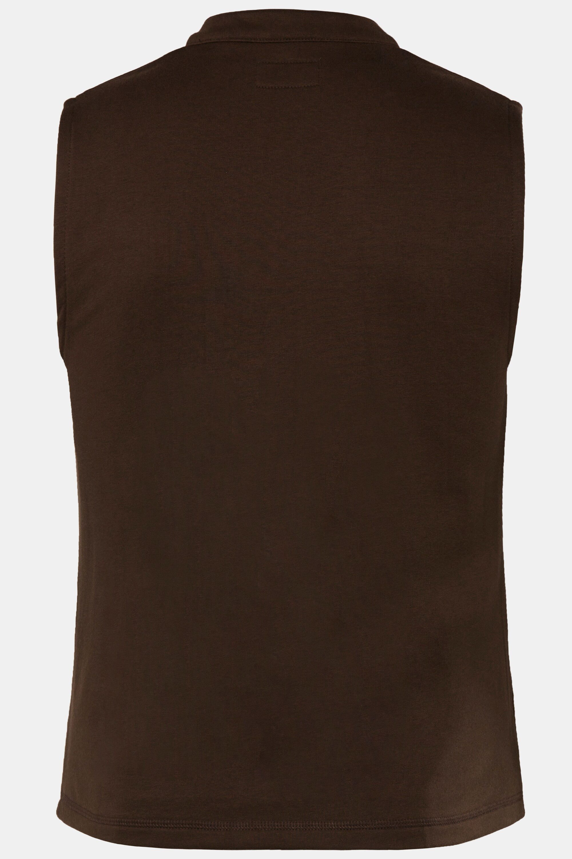 Men Plus Steppweste Trachten-Weste Sweat Stehkragen