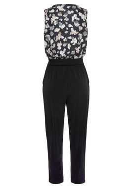 LASCANA Overall mit bedrucktem Oberteil, eleganter Jumpsuit, Business-Look, festlich