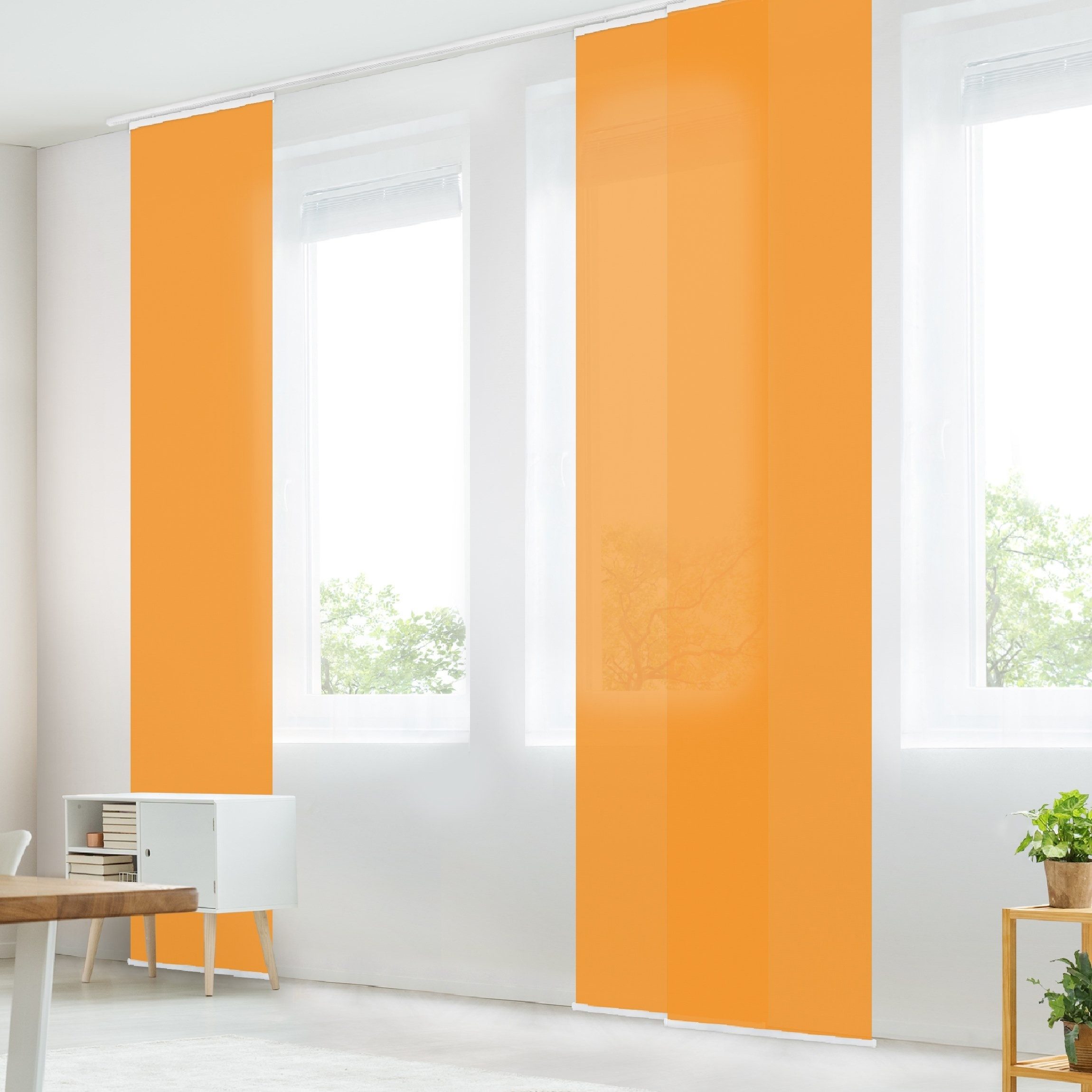 Bilderdepot24 Schiebegardine modern Flächenvorhang blickdicht Mango, günstig online kaufen