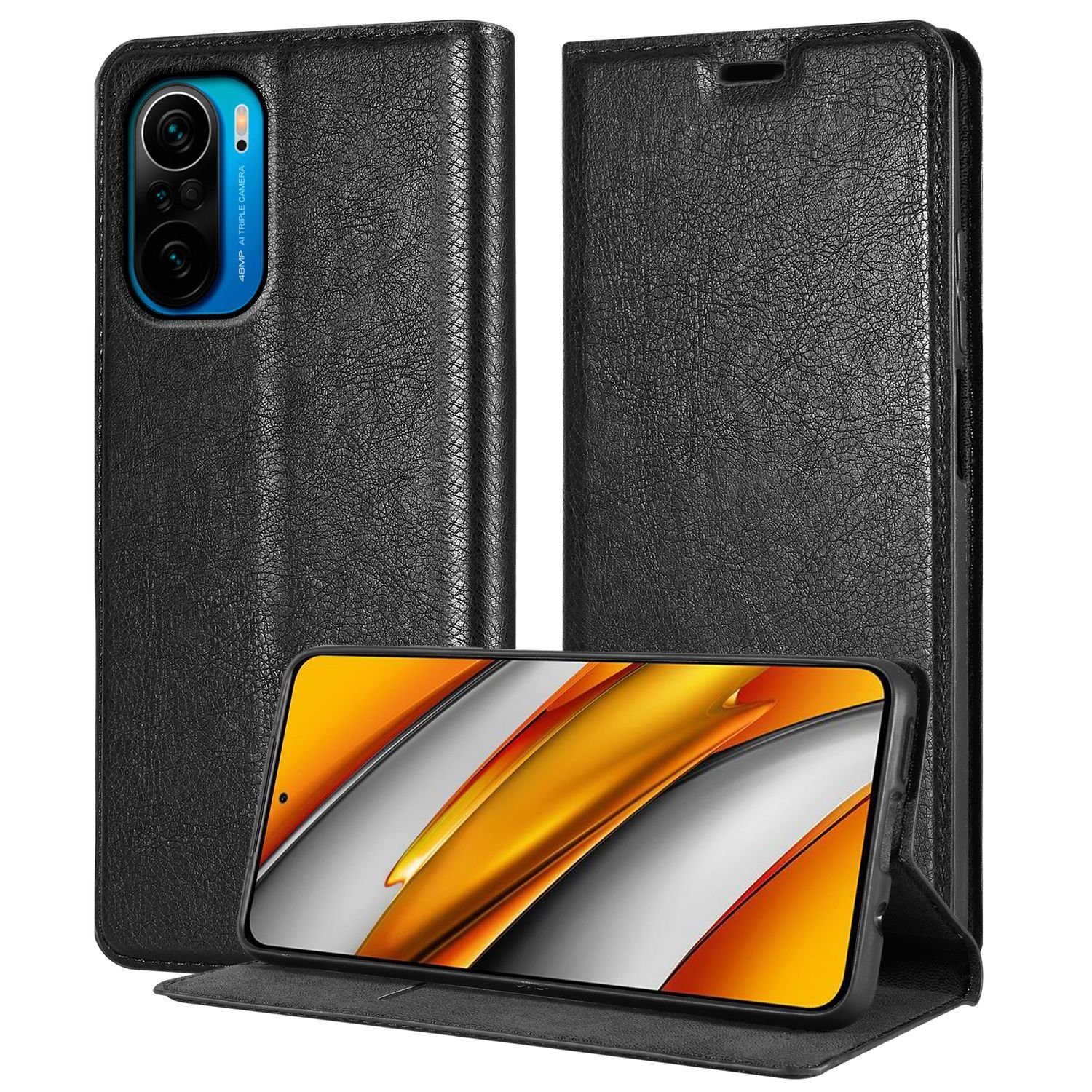 Cadorabo Handyhülle für Xiaomi Mi 11i / POCO F3 Hülle Xiaomi Mi 11i / POCO F3, Hülle Schutzhülle mit Standfunktion, Magnetverschluss und Kartenfach