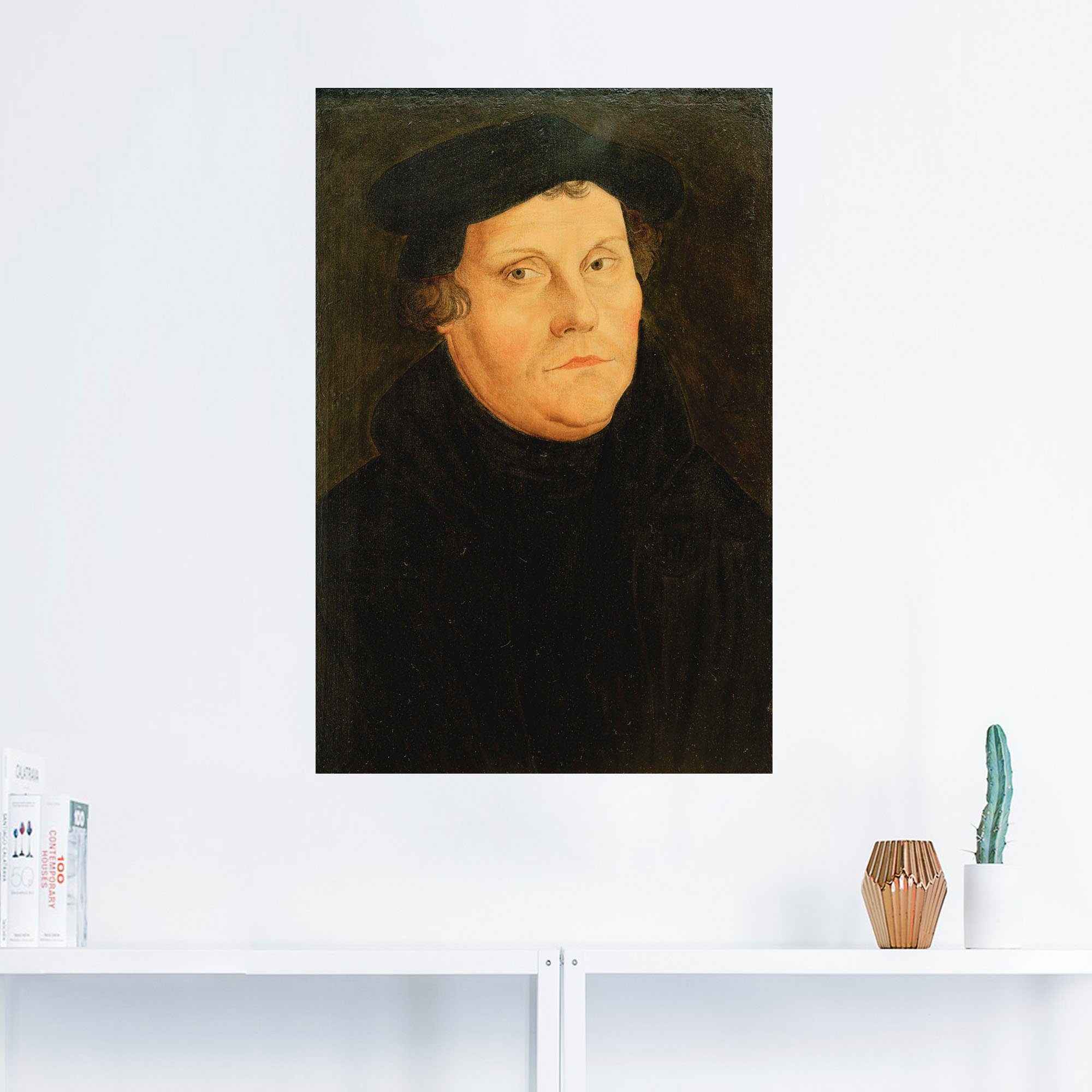 Artland Wandbild Martin Luther, Historische Größen Alubild, in versch. Poster als Leinwandbild, Wandaufkleber Persönlichkeiten oder (1 St)