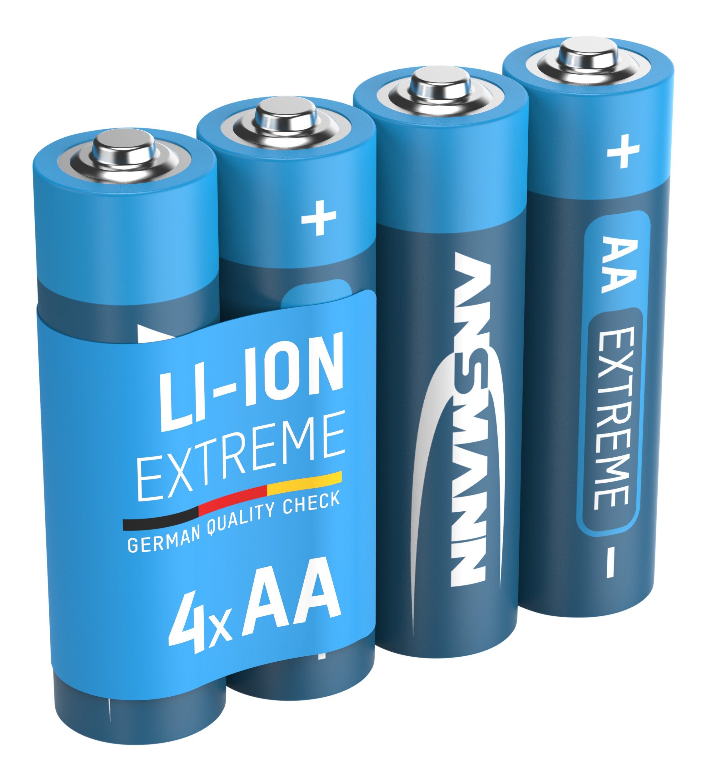 ANSMANN AG Extrem Lithium Batterie AA Mignon 1,5V, 4 Stück Batterie