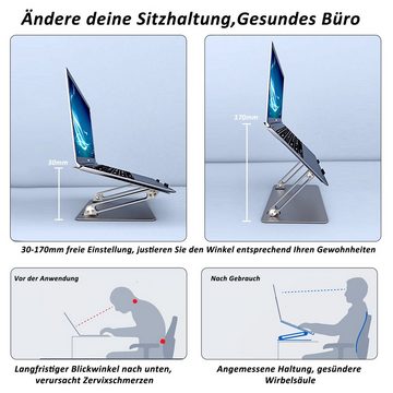 CALIYO Laptop Ständer Verstellbarer Laptop Stand Ausblendbar laptopständer Tablet-Halterung