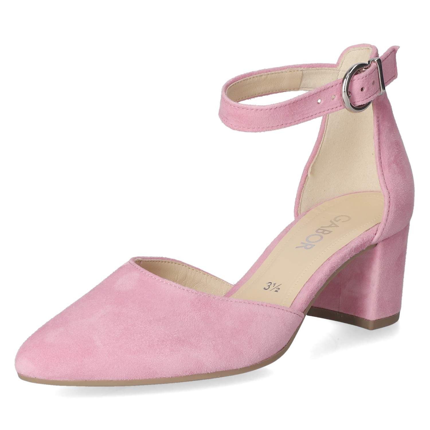 Gabor Gabor 81.340.15 Damen Rauleder rosa Keilpumps günstig online kaufen