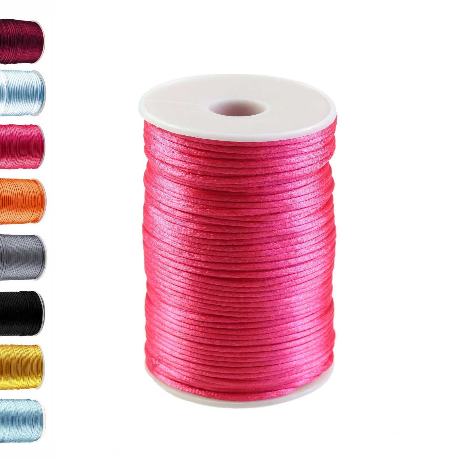 maDDma 90m Satinschnur 2mm Seil, pink günstig online kaufen