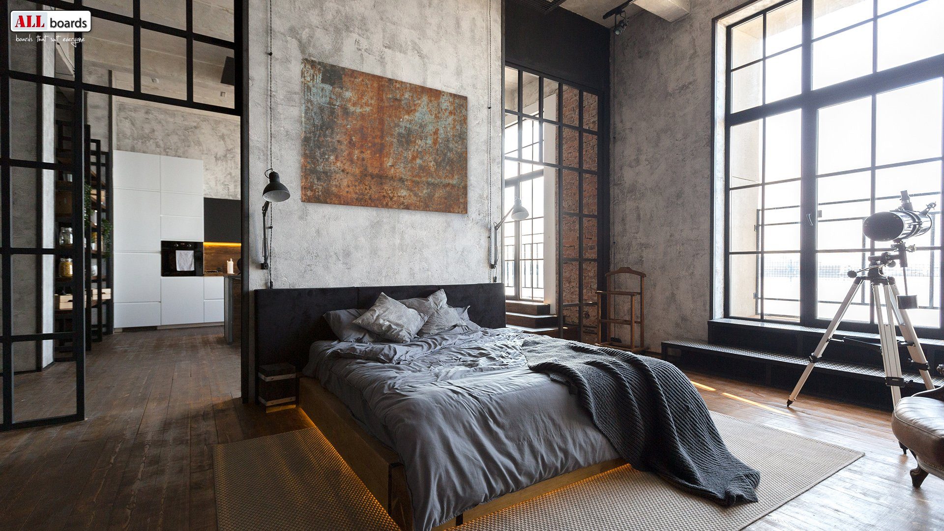 ALLboards Magnettafel ALLboards Metallische Magnettafel ROST KORROSION ROST günstig online kaufen