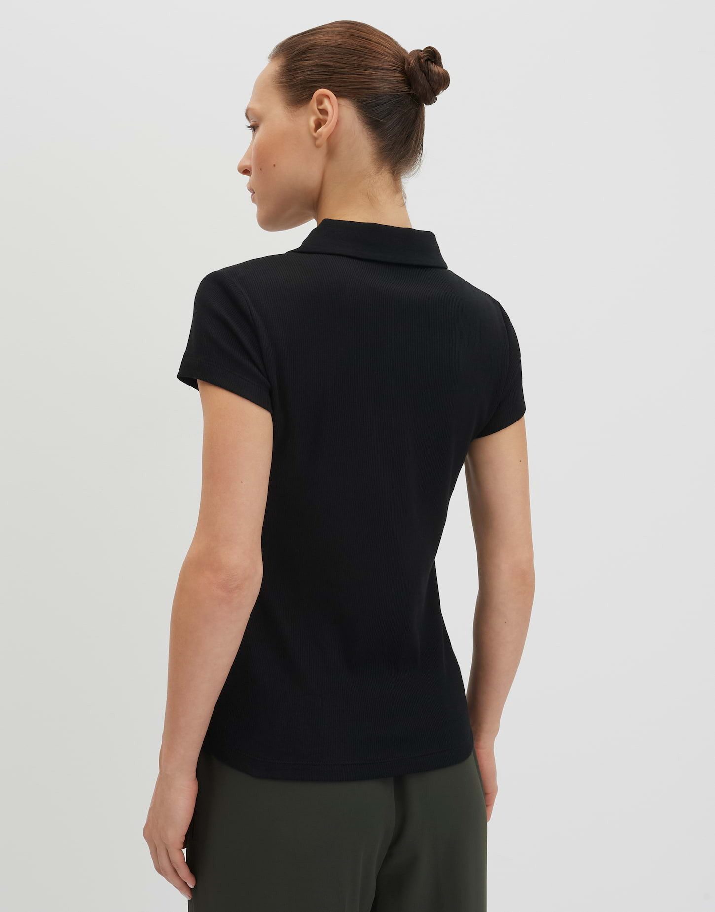 someday Kurzarmshirt Kleoh Polo aus Jersey mit Polokragen Mit Polokragen und softer Rippenstruktur