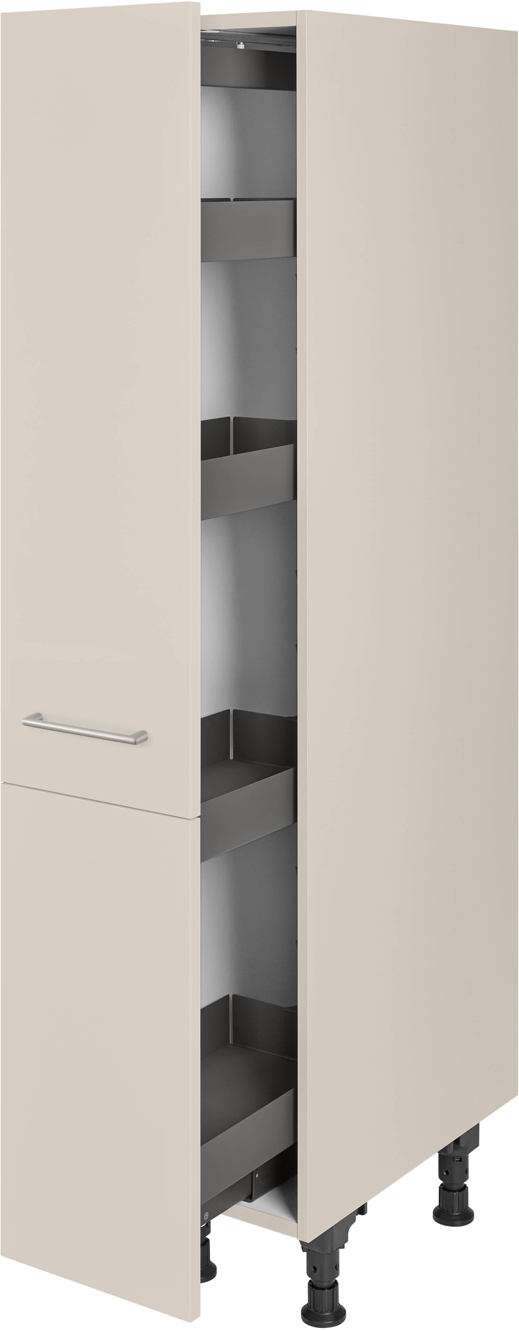 nobilia® Apothekerschrank "Laser", mit 4 Einhängekörben, Breite 30 cm, Höhe 167,8 cm, vormontiert, Ein- und Auszugsdämpfung SoftStoppPro