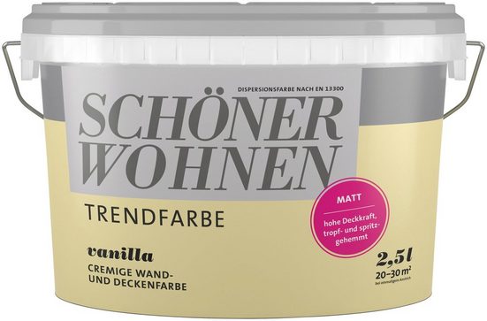 SCHÖNER WOHNEN-Kollektion Wand- und Deckenfarbe »Trendfarbe«, matt