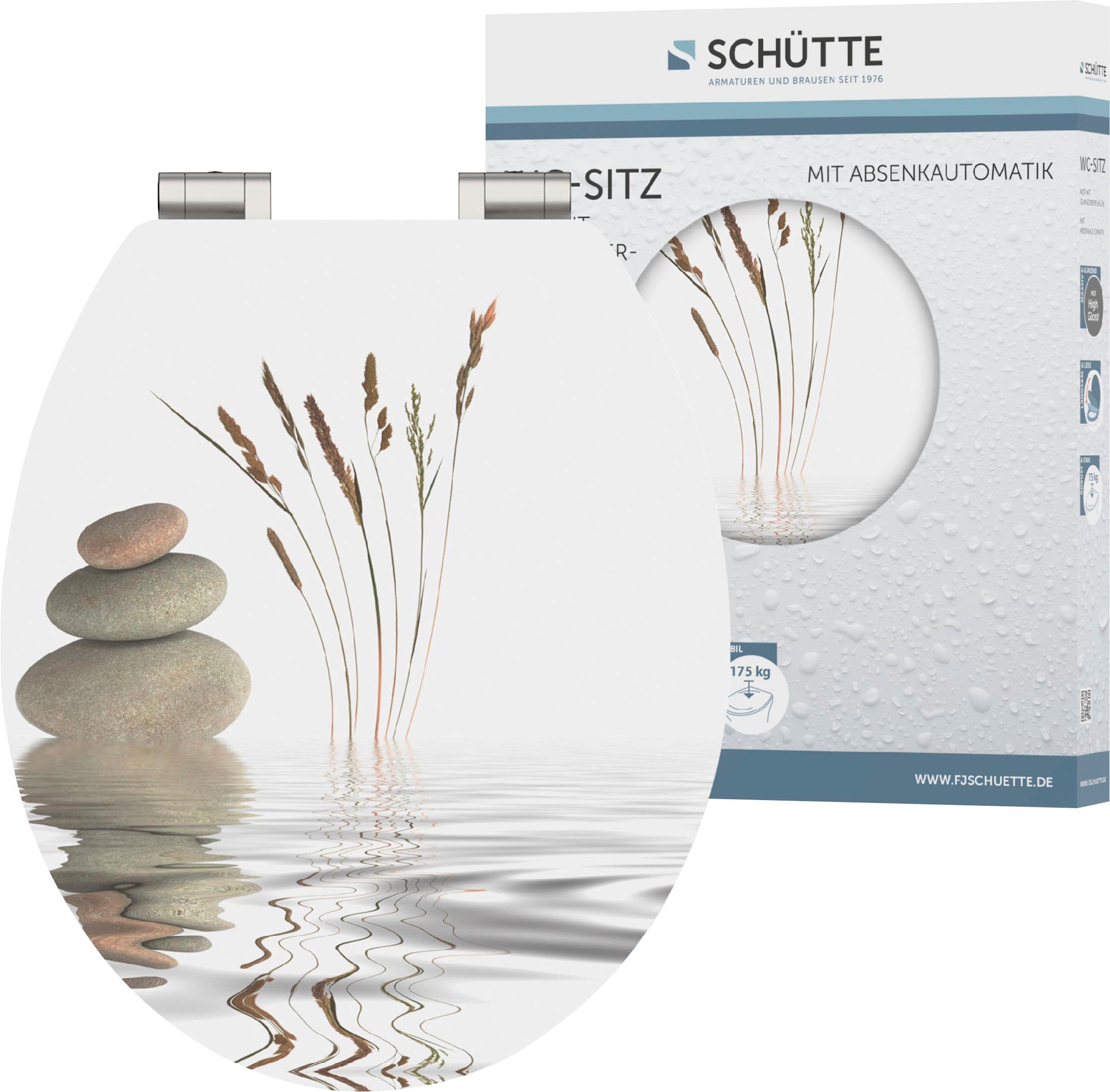 Schütte WC-Sitz BALANCE, High Gloss mit MDF Holzkern, mit Absenkautomatik, Die hochwertige Glanzoberfläche macht die WC Brille besonders pflegeleicht