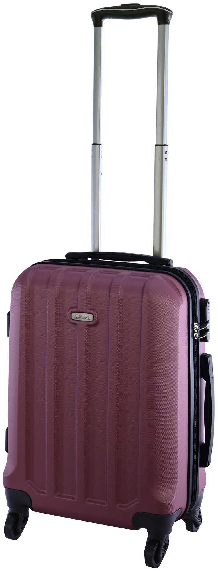 Koffer 4 Cahoon Kabinengepäck rose Handgepäck-Trolley Hartschalenkoffer Trolley purple Handgepäck 4-Rollen, Rollen