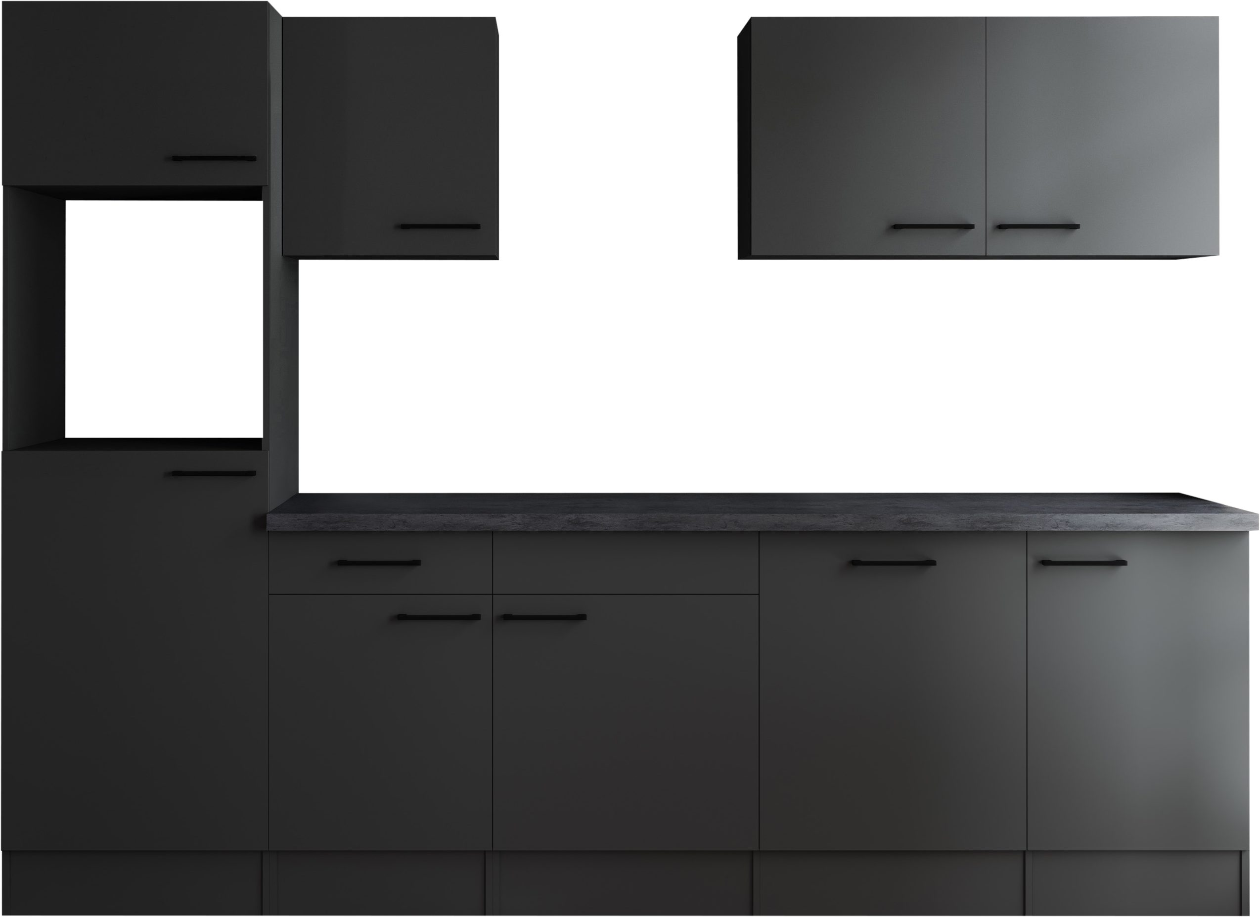 RESPEKTA Küchenzeile Oliver, Breite 280 cm, 90 cm Arbeitshöhe, in exklusiver Konfiguration für OTTO
