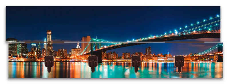 Artland Garderobenleiste New York Skyline Brooklyn Bridge, teilmontiert